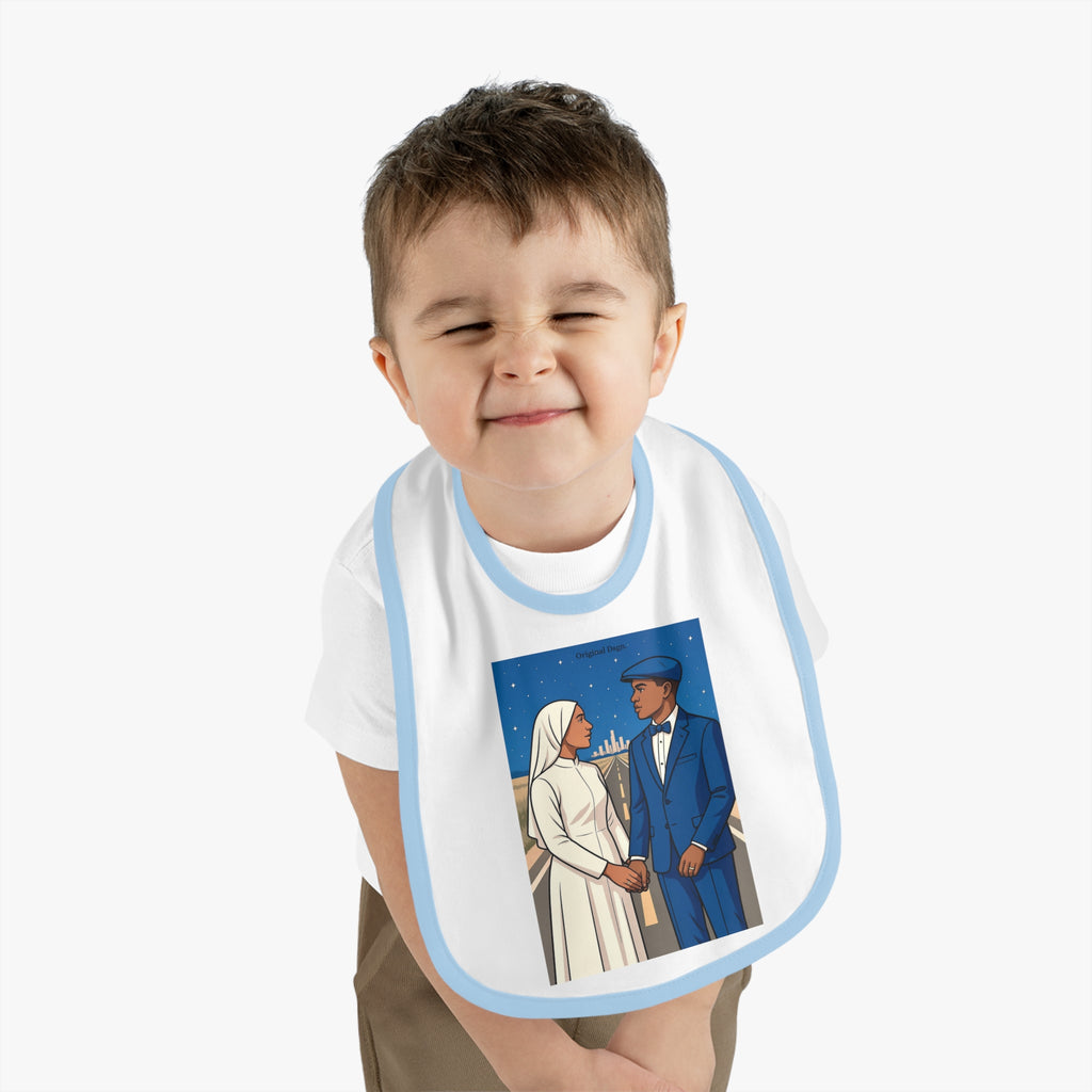 Stylish Baby Bib with Contrast Trim, Perfect Gift for New Parents, Baby Shower Essential, Cute Baby Accessories, Newborn Outfit, [...]