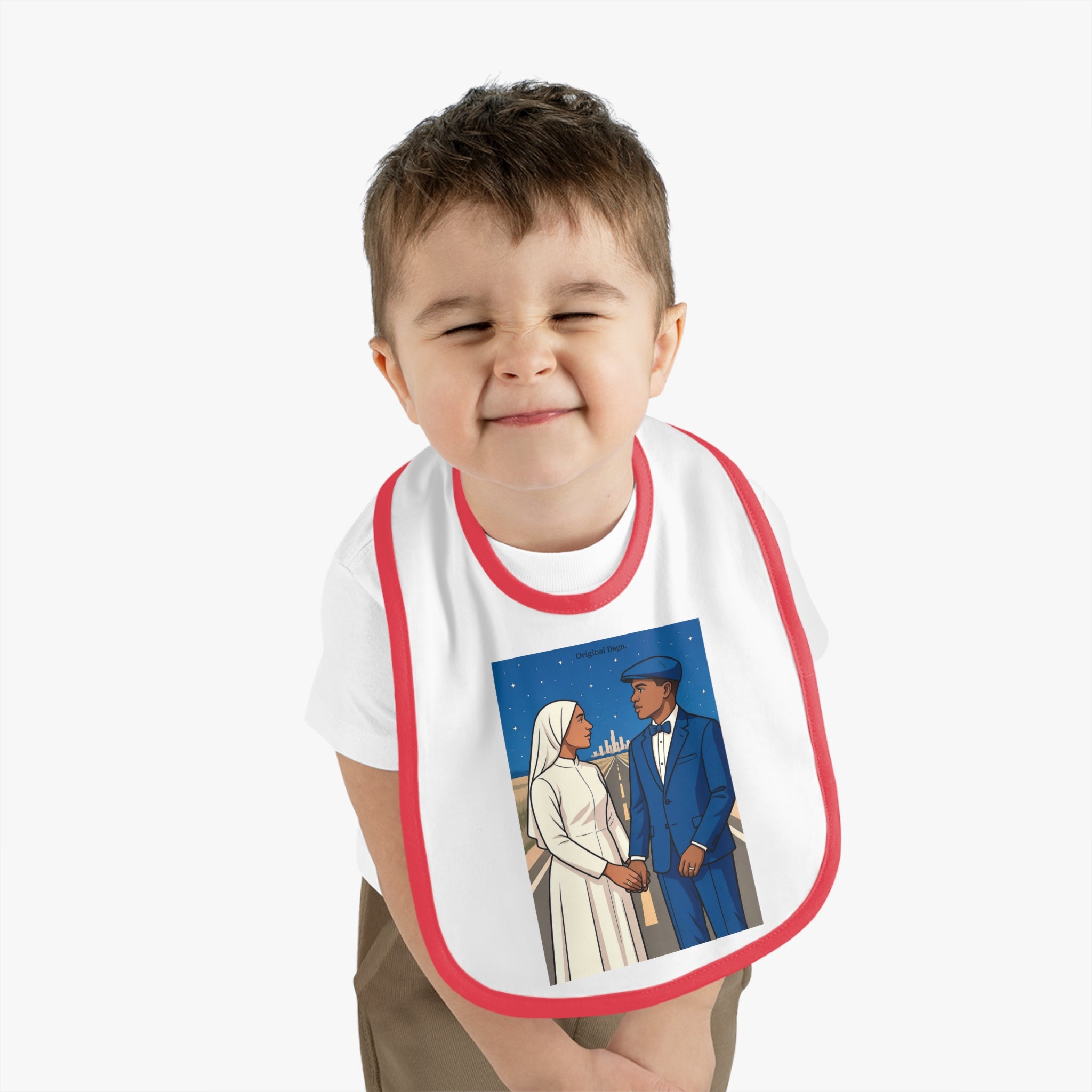 Stylish Baby Bib with Contrast Trim, Perfect Gift for New Parents, Baby Shower Essential, Cute Baby Accessories, Newborn Outfit, [...]