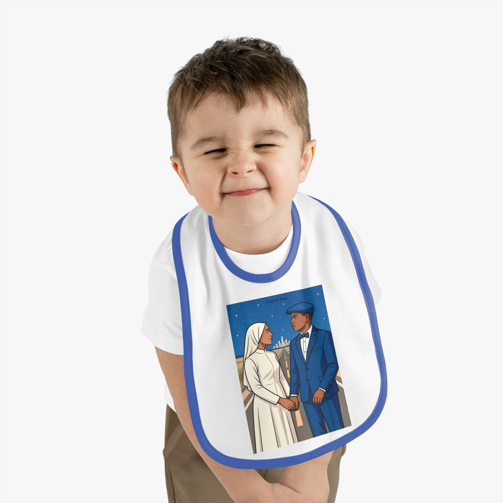 Stylish Baby Bib with Contrast Trim, Perfect Gift for New Parents, Baby Shower Essential, Cute Baby Accessories, Newborn Outfit, [...]