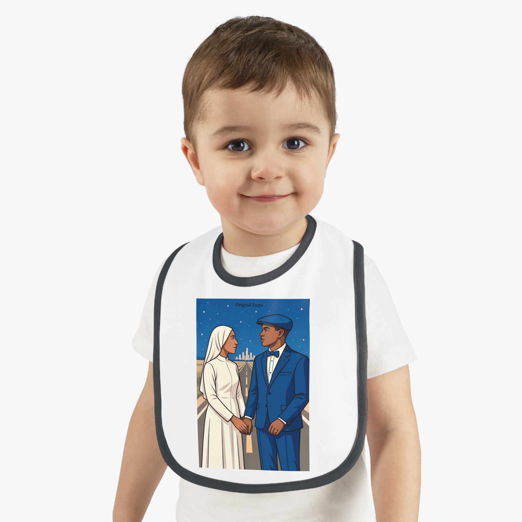 Stylish Baby Bib with Contrast Trim, Perfect Gift for New Parents, Baby Shower Essential, Cute Baby Accessories, Newborn Outfit, [...]