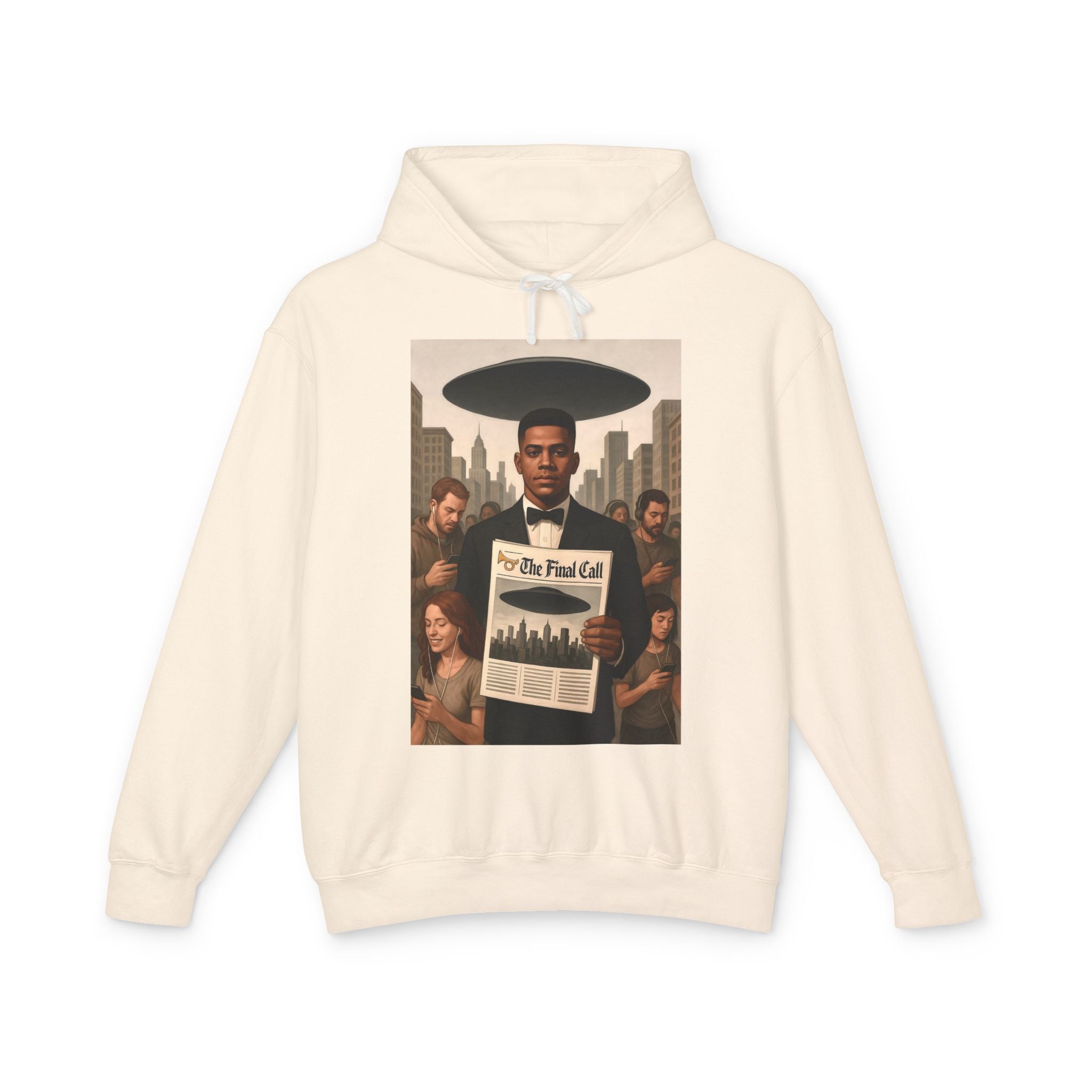 Lightweight Hooded Sweatshirt, Streetwear, Art Design, Graduations, Gifting, Cool Casual Wear