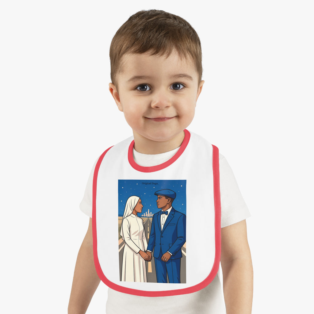 Stylish Baby Bib with Contrast Trim, Perfect Gift for New Parents, Baby Shower Essential, Cute Baby Accessories, Newborn Outfit, [...]