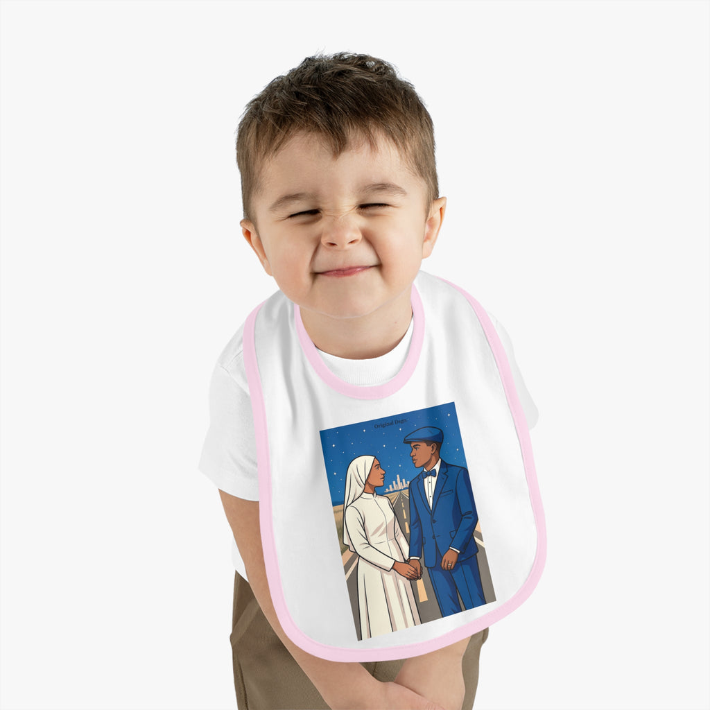 Stylish Baby Bib with Contrast Trim, Perfect Gift for New Parents, Baby Shower Essential, Cute Baby Accessories, Newborn Outfit, [...]